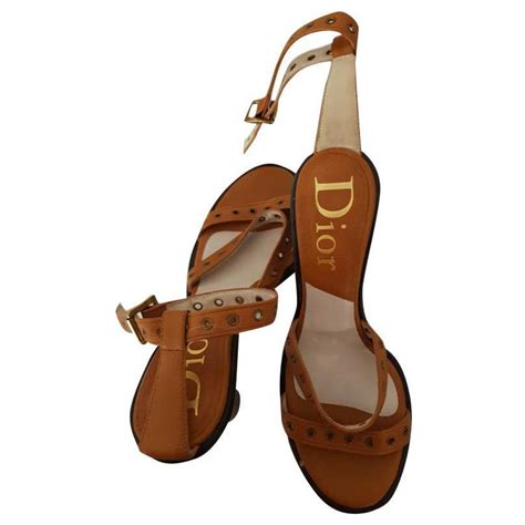 dior sandals brown|christian dior sandals on sale.